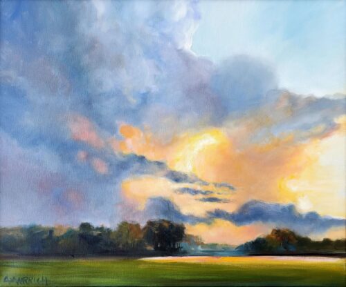 Ann Anrrich - After the Rain 18x24x.75 in 1.5" deep wooden frame