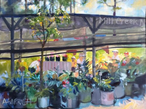 Ann Anrrich " Mill Creek Greenhouses, Leesburg Road, Columbia, SC" 18x24