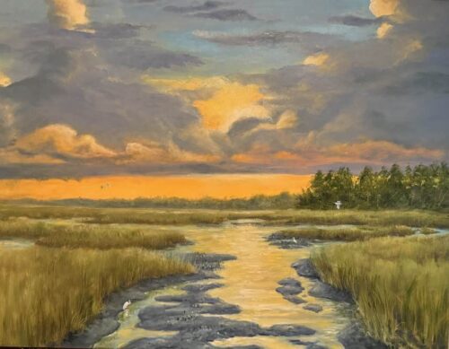 Anderson Riley - Evening Tide 36x48 Oil on Canvas