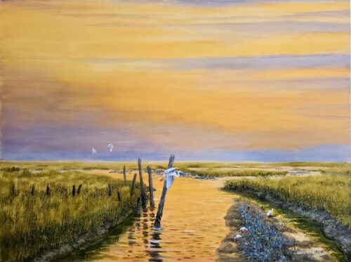 Anderson Riley - Oyster Tide 2025 Oil on Canvas 36x48x1.5