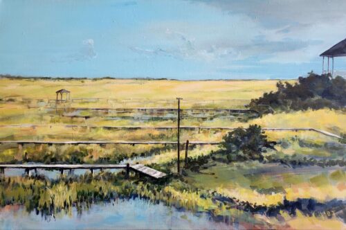 Barrie Tompkins - Behind The Washout, Folly Beach, SC 24x36