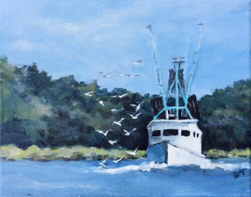 Barrie Tompkins - Miss Louise 8x10x.75 Acrylic on Canvas 2026