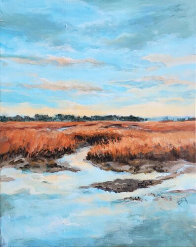Barrie Tompkins - Spartina 20x16x.75 2026 Acrylic on Canvas
