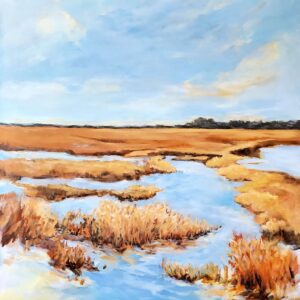 Barrie Tompkins - Winter Wetlands 48x36x1.5 Acrylic on Canvas