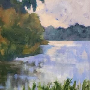 Cami Hutchinson - Point of View 24x12 Marsh Oil Painting
