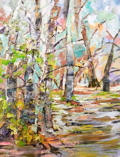 Julia Moore - Basking in the Sun 40x30