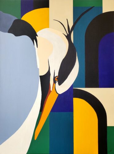 Lani Stringer "Hidden Heron" 40x30