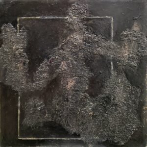 Laura Spong modern contemporary art black grey