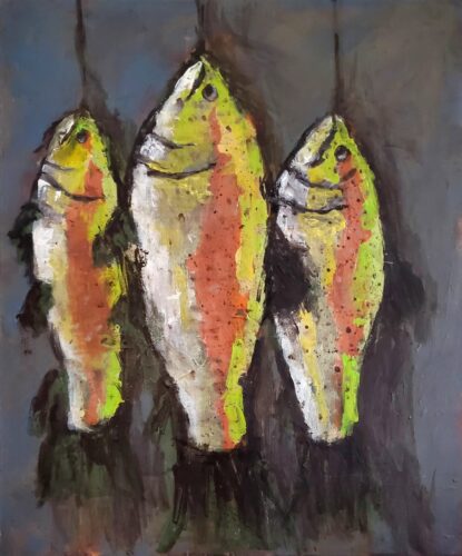 LeeAnn Harris "Fish Tales" 24x20