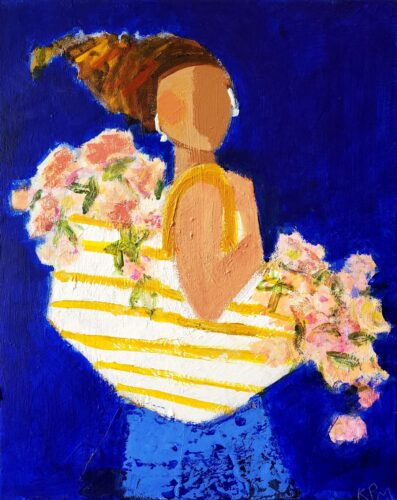 Page Morris - Beach Bag Flowers 20x16x1.5 2026