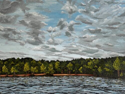 Rachael Sherer "Lake Murray Skies" 30x40