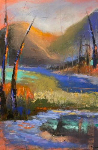 Susan Gramling Moore "Mountain Glow" 36x24