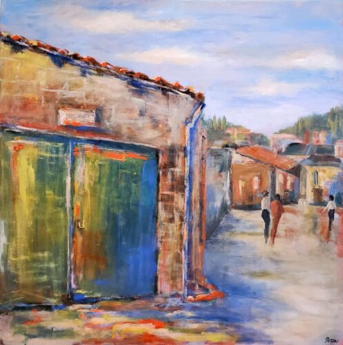 Susan Gramling Moore - Bodega 36x36 Acrylic on Canvas 2025