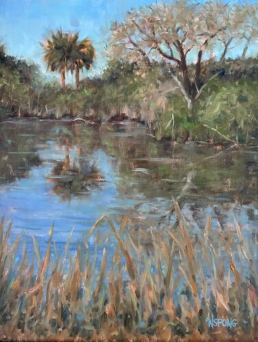 Wanda Spong - As Spring Approaches 20x16 in 23x19 Gold Frame 2026