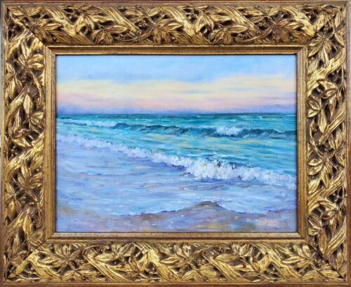 Wanda Spong - Charleston Schooner 11x14 in 13x16 Silver Frame