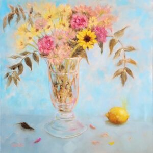 Wanda Spong - Rearranging 24x24 Oil on Canvas