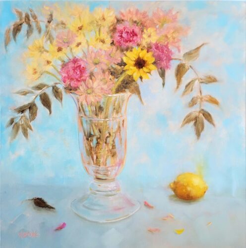 Wanda Spong - Rearranging 24x24 Oil on Canvas