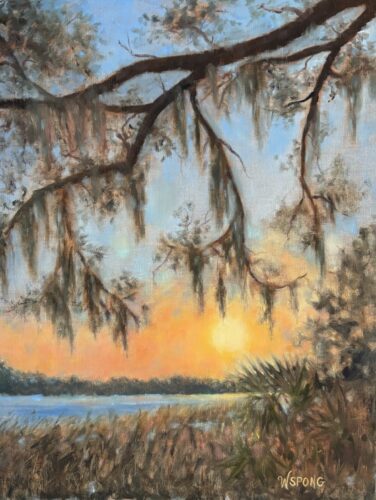 Wanda Spong - Sunset is my favorite color 20x16 Oil on Linen 2026