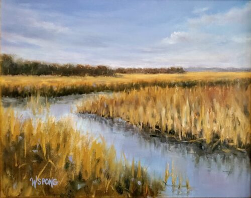 Wanda Spong "When the Marsh Turns Golden" 11x14