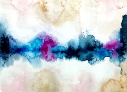 Julia Spong - A Break in the Seams 8.5x11.5 in 15.25x21.25 Black Frame with White Mat