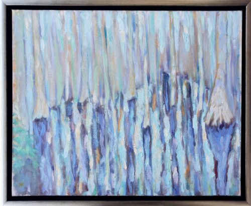 Nina Knowlton - Reflections 16x20 in 18x22 Silver Floating Frame