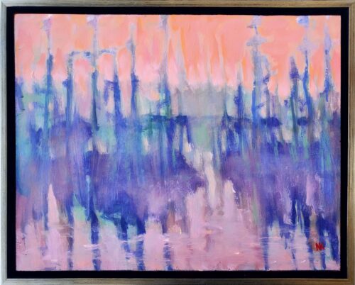 Nina Knowlton - Sanctuary 11x14 in 12x15 Silver Floating Frame