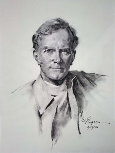 Guy Lipscomb Portrait of Guy Fleming Lipscomb by Gil Elvgren 1976